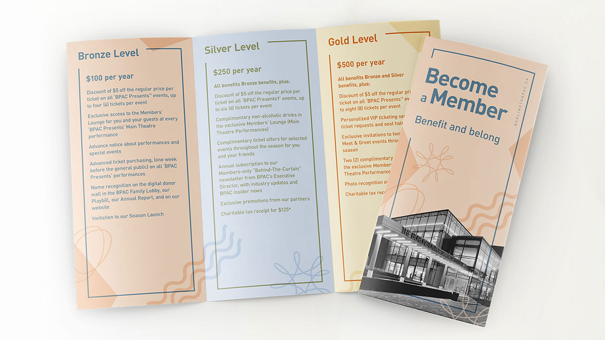 BPAC Membership brochure design