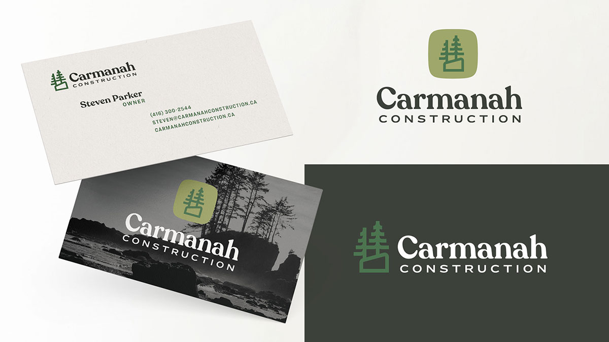 Carmanah Construction business card