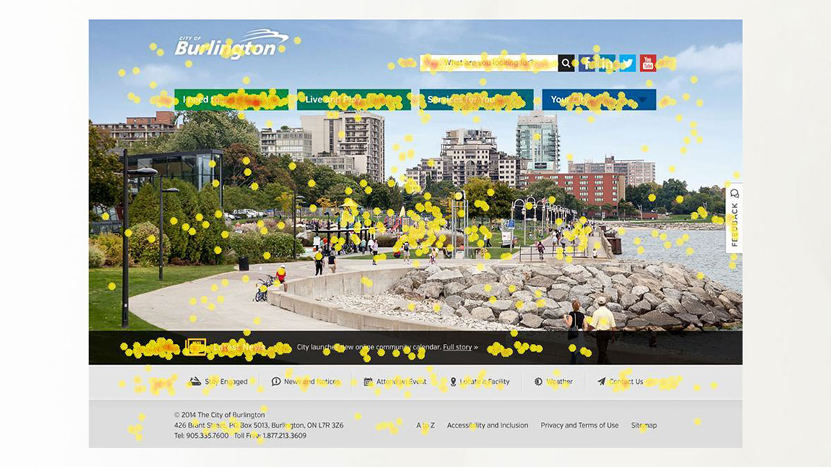 Analyzing user navigation on test pages