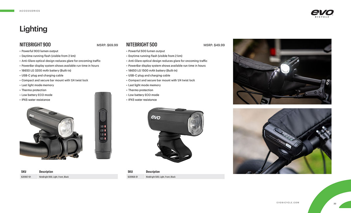 Evo catalogue page design