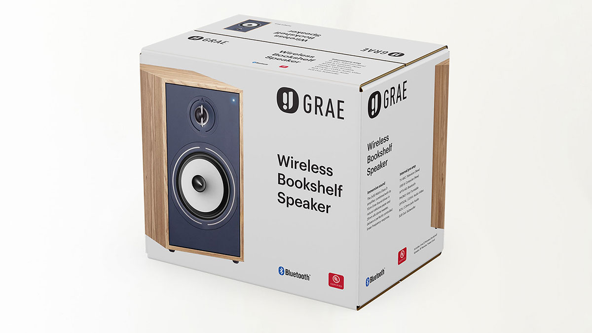 Grae Speakers box packaging design