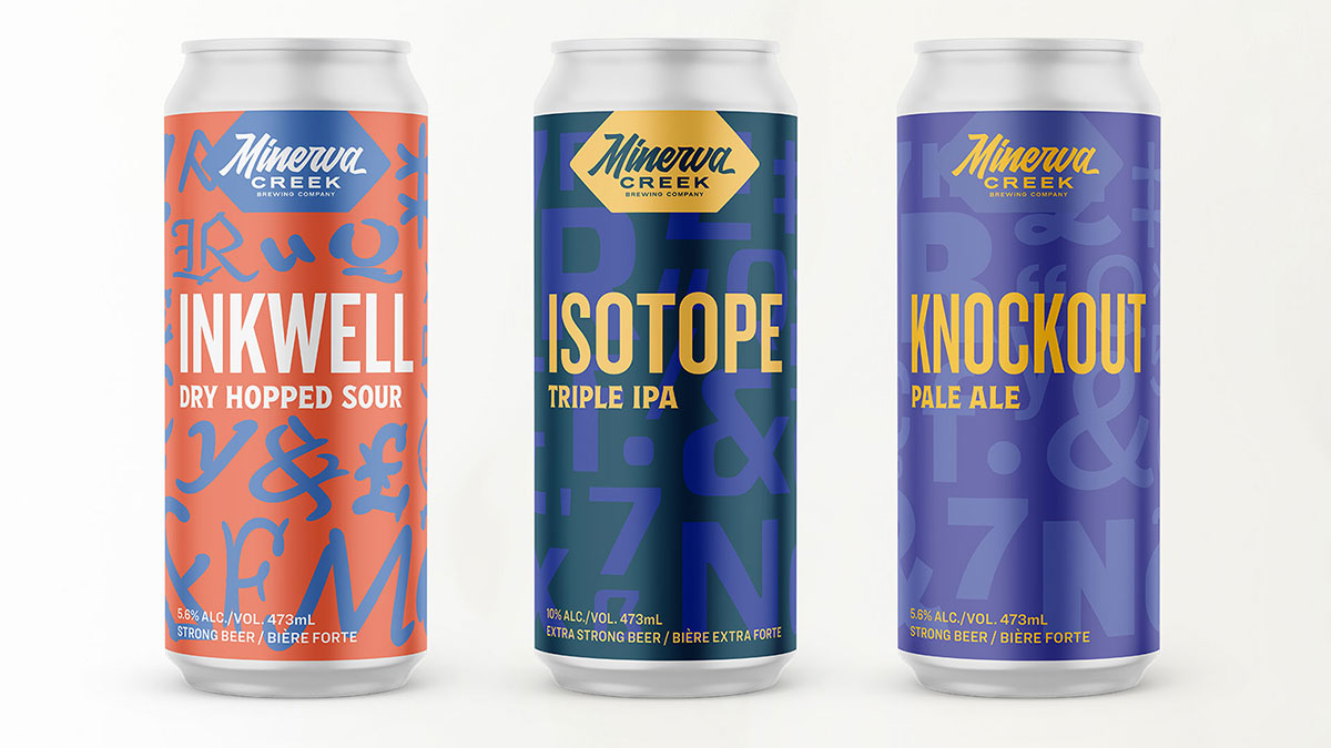 Minerva Creek can labels
