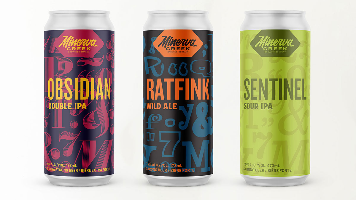 Minerva Creek can labels