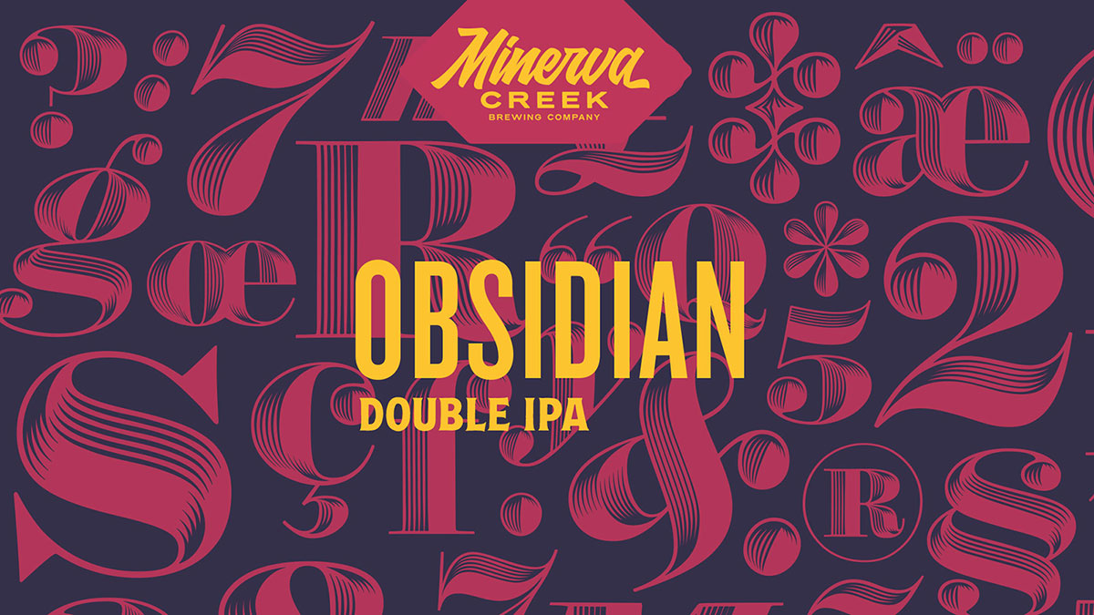 Minerva Creek Brewing Co beer can label