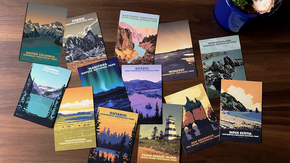 Canadian Postcards Set