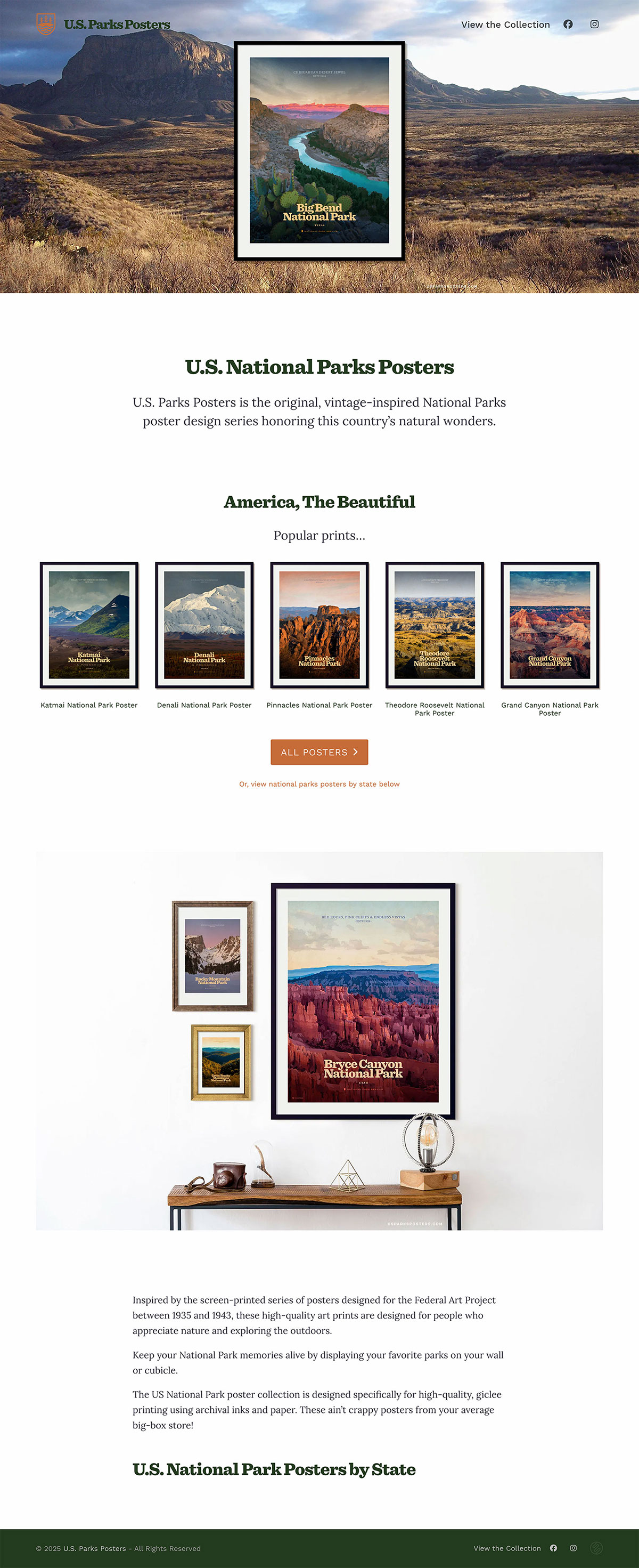 U.S. Parks Posters homepage