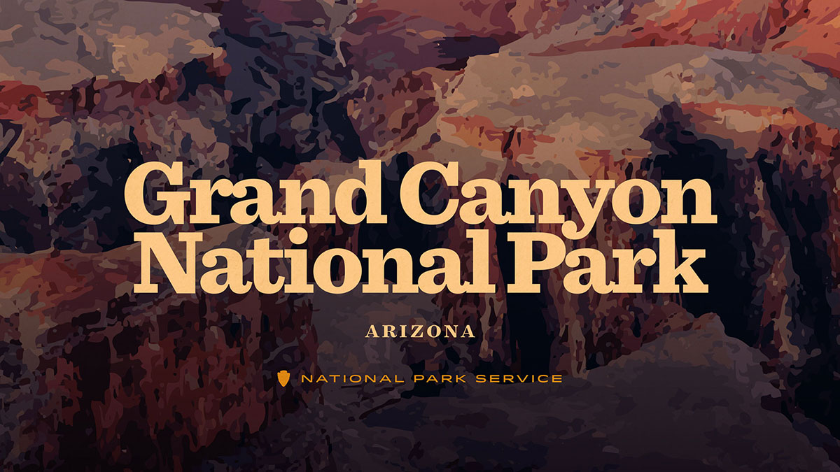 Grand Canyon National Park print detail